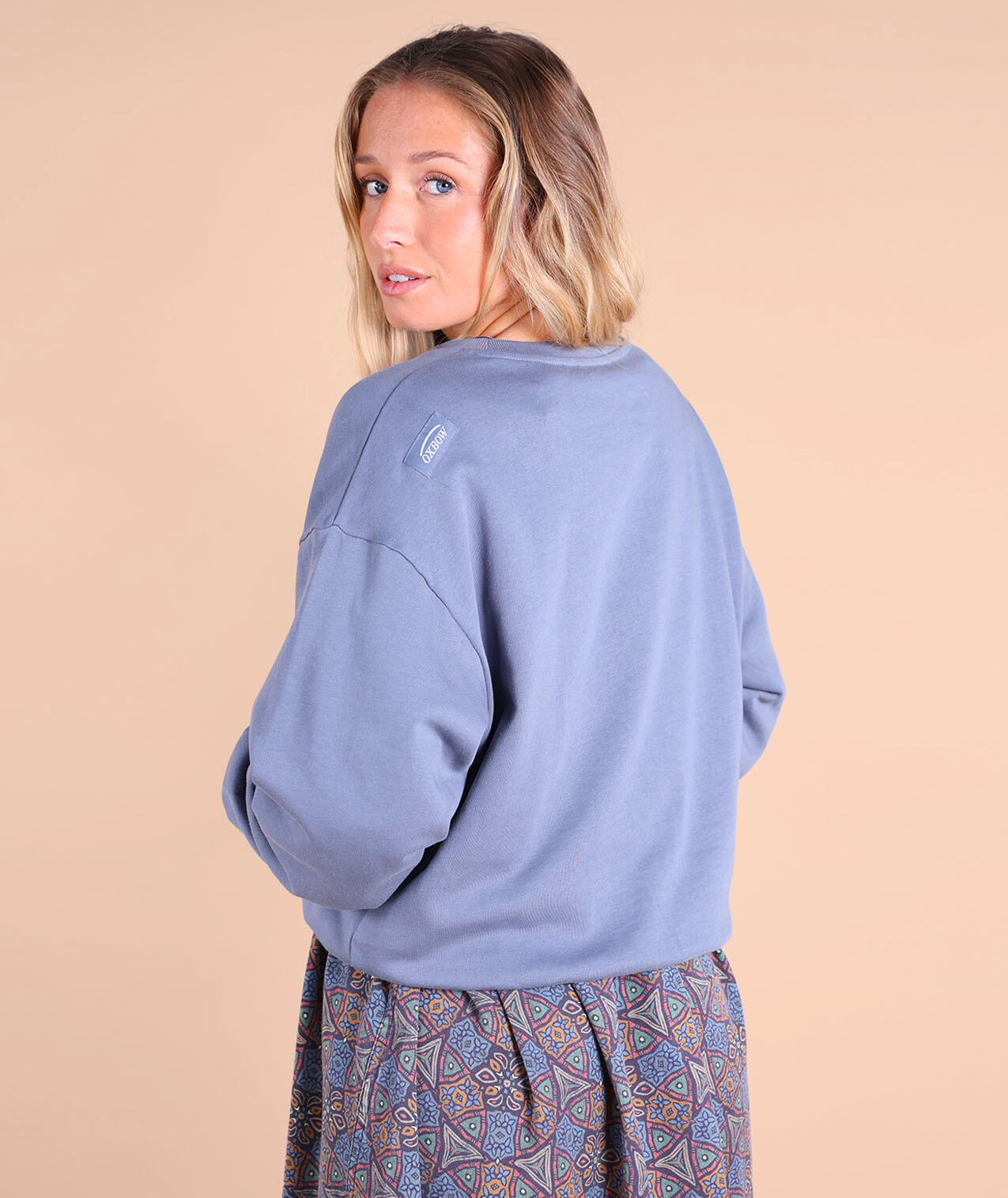 Sweat large col rond uni SARDI 2/5
