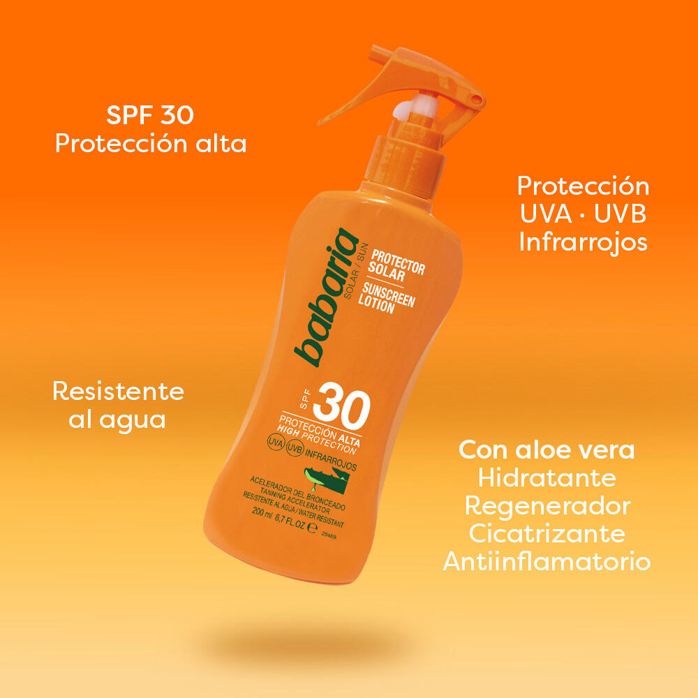 Babaria Spray Solar Corporal Aloe Vera SPF30 200 ml 5/7
