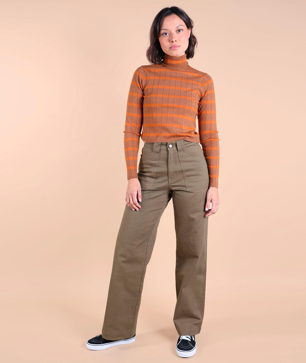 Pull col roulé moulant DUNE 3/5