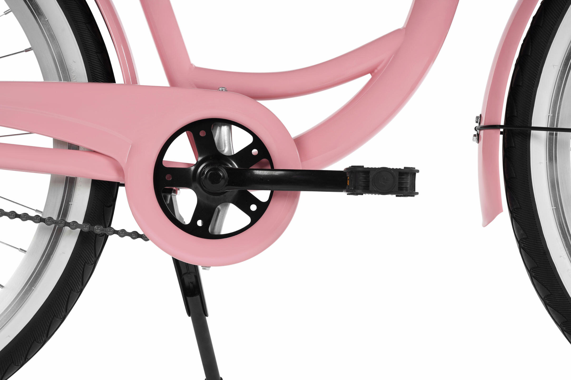 Kinderfiets Davi Aria 24", 1 versnelling, 130-165 cm, Roze/Zwart 6/7
