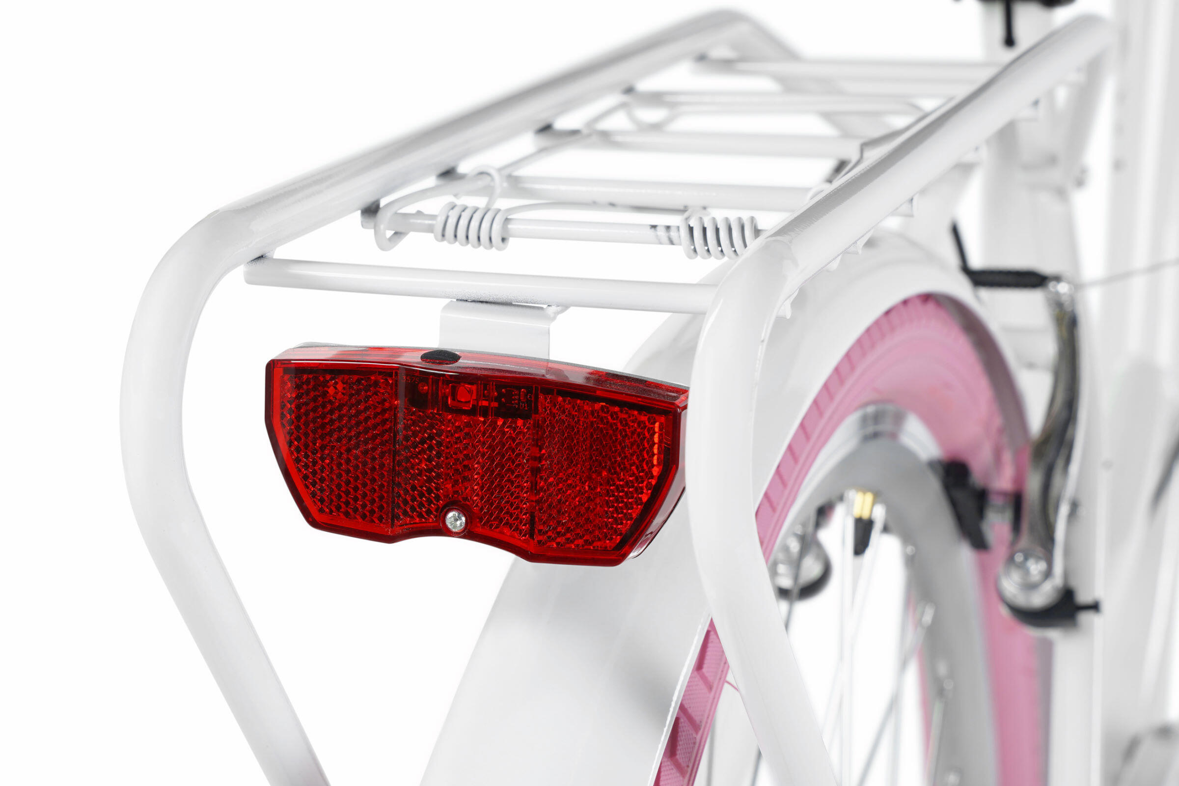 Bicicleta para mujer Davi Ella 28", 7 velocidades, 160-185 cm, Blanco/Rosa 6/8