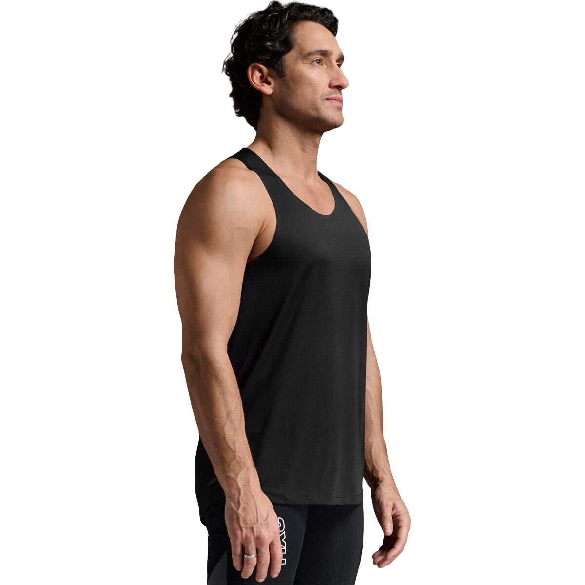 Camiseta De Tirantes Hombre Light Speed Tech Singlet 2XU Negro 3/4
