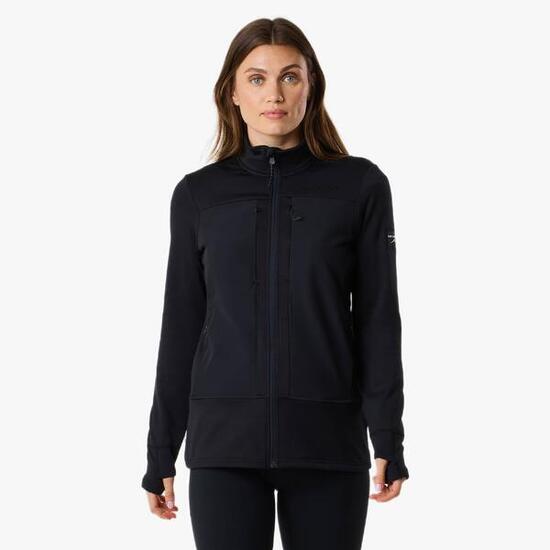 Veste polaire randonnée femme zippée intégrale Trondheim Wind Mid Layer Full Zip