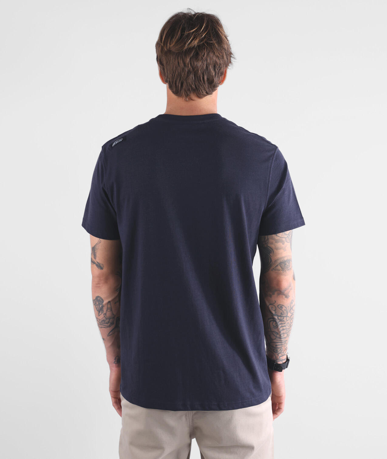 T-shirt tinta unita con ricamo 4flo TEBAZ 3/5