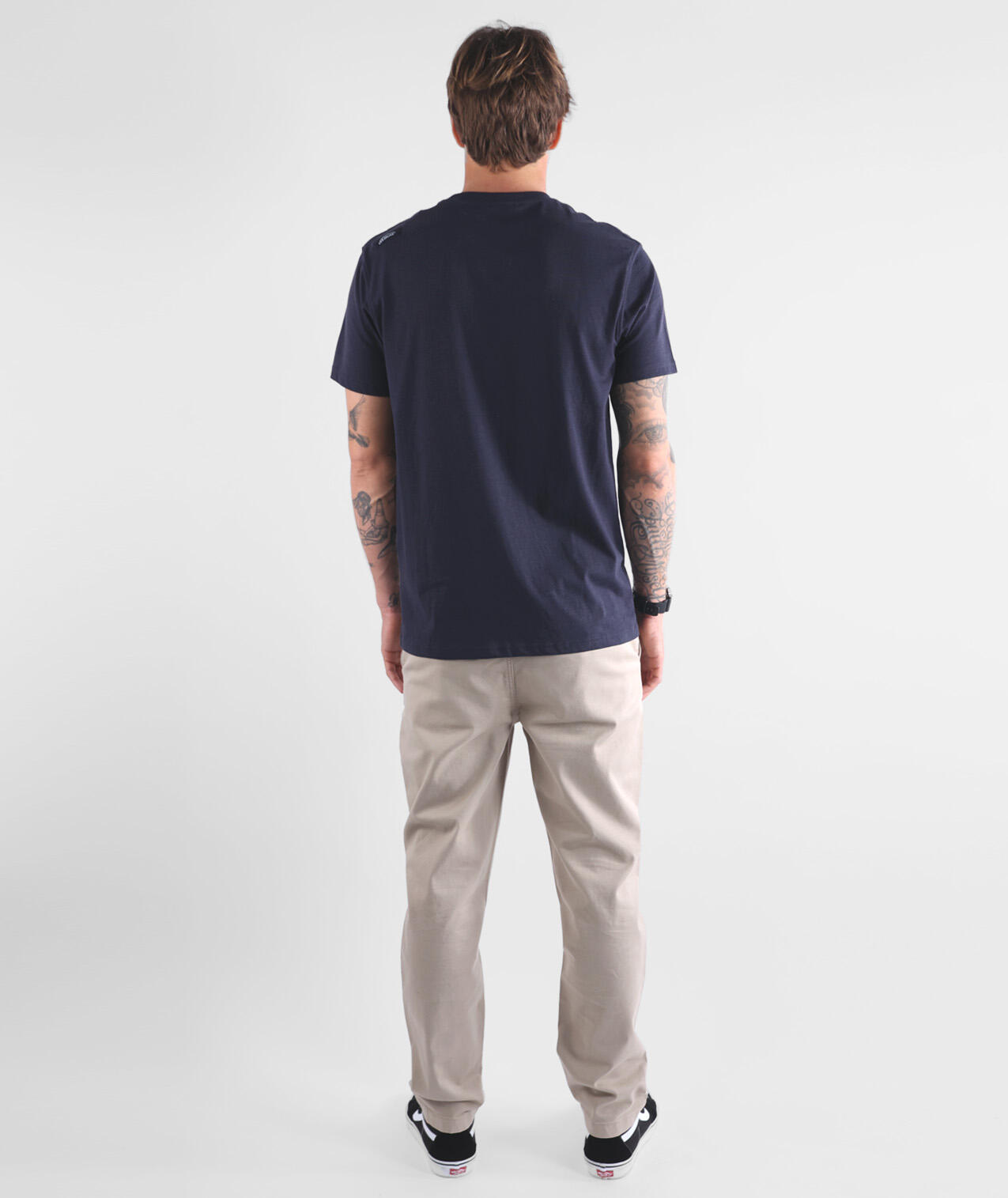 T-shirt tinta unita con ricamo 4flo TEBAZ 5/5