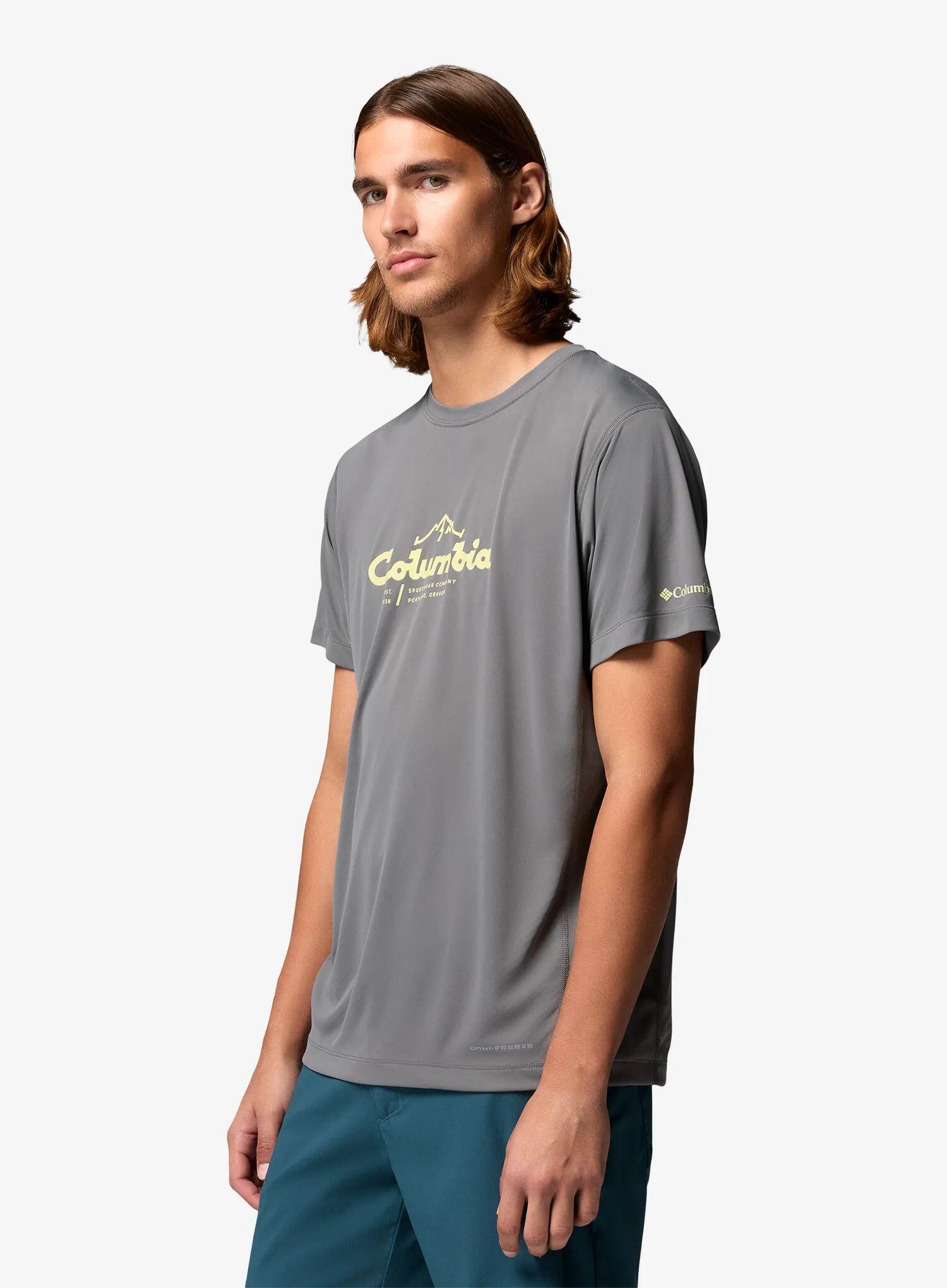 Koszulka szybkoschnąca Columbia Zero Rules Light S/S Graphic Crew 4/6