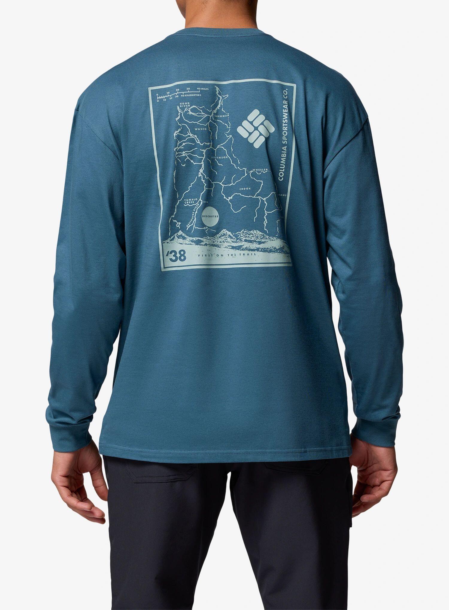 Bluza bez kaptura Columbia Black Butte LS Graphic Tee 2/6