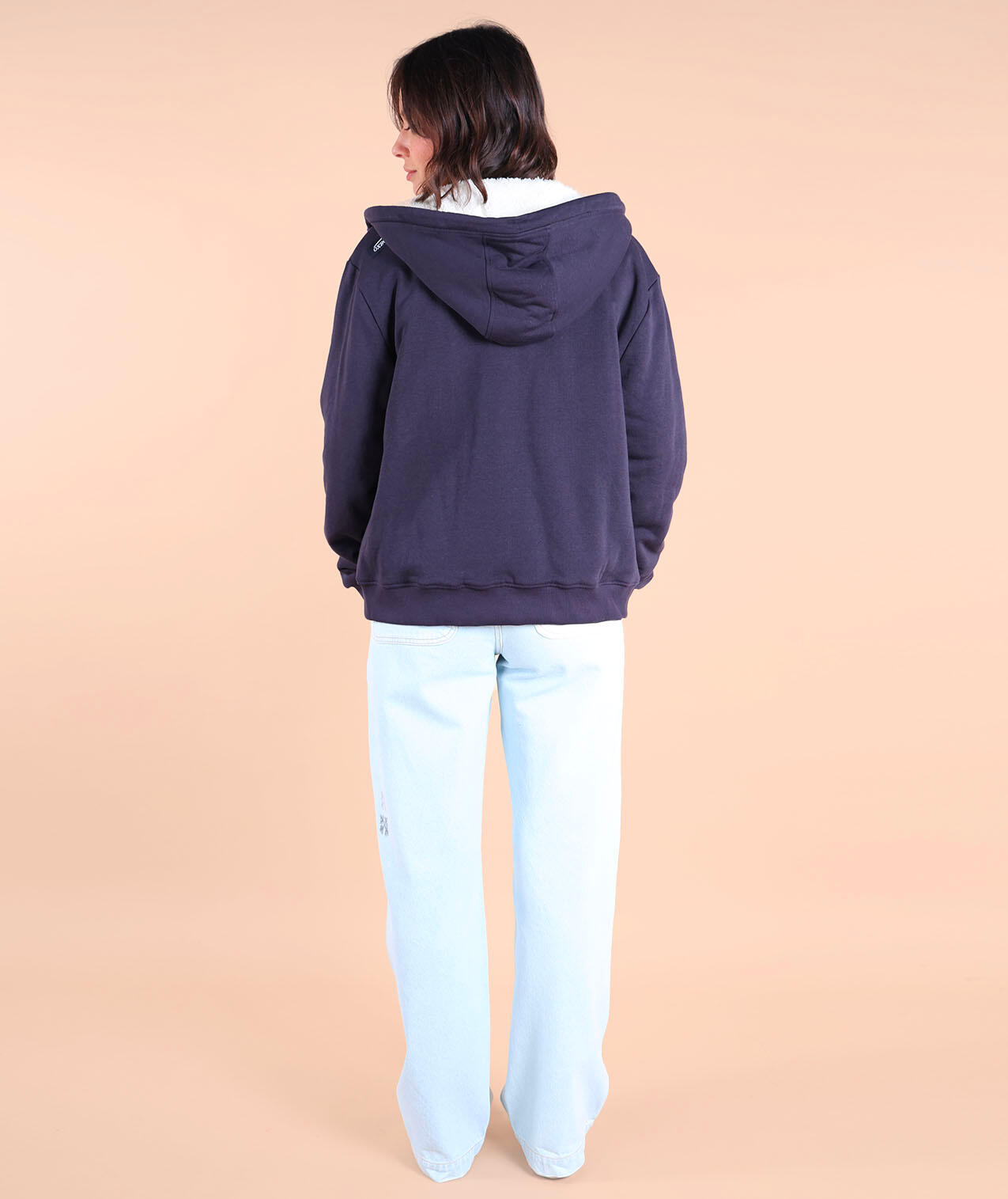 Hoodie met sherpa voering SWIPS 4/5