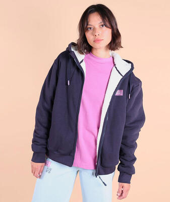 Hoodie met sherpa voering swips