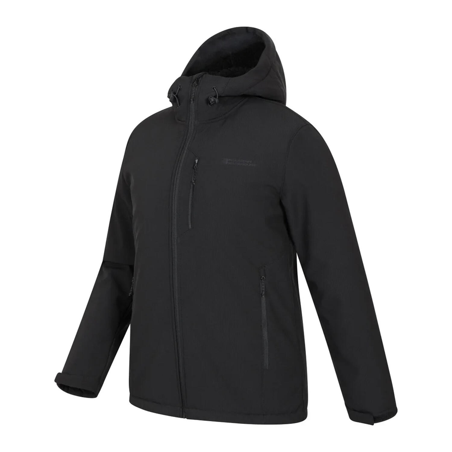 Giacca Soft Shell Foderato In Pelliccia Sintetica Uomo Mountain Warehouse 3/5