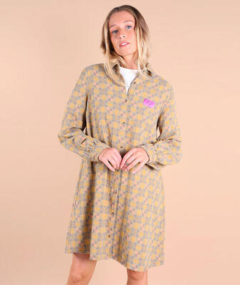Abito camicia in flanella TILE