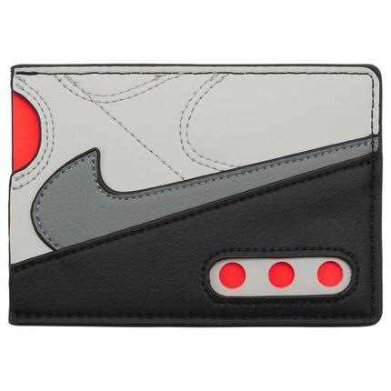 Air Max 90" Brieftasche für Karten Ikone Damen und Herren Grau Einheitsgröße