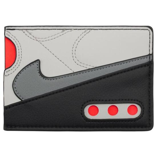 Air Max 90" Brieftasche für Karten Ikone Damen und Herren Grau Einheitsgröße