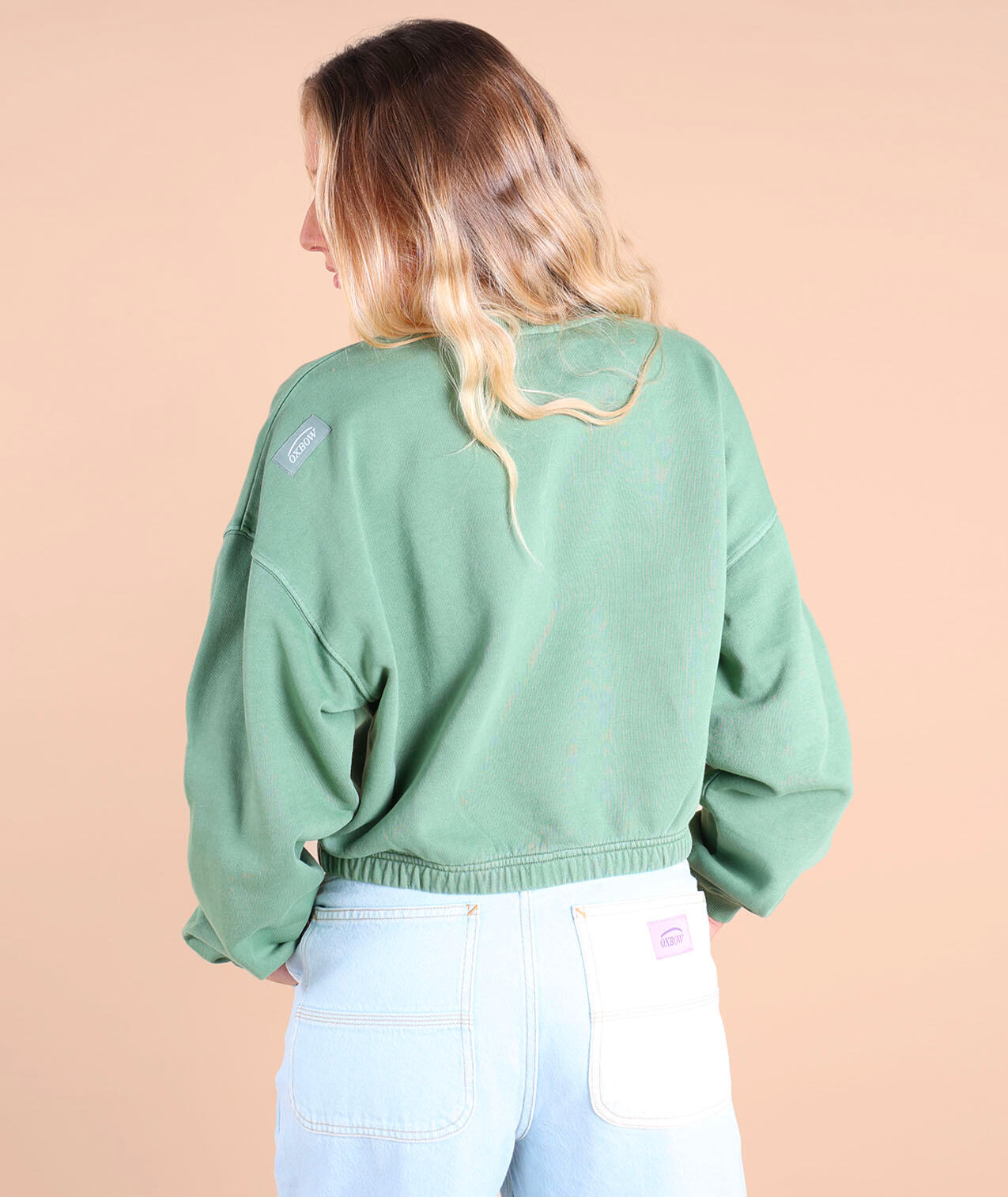 Felpa crewneck tinta unita SCROP 2/5