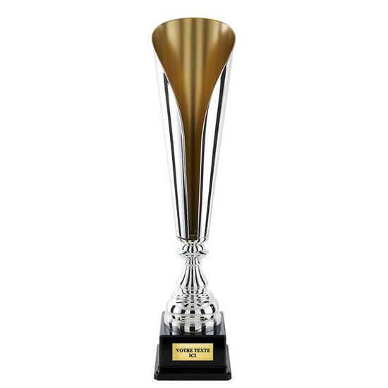 Coupe classique argent/or hauteur 57 cm