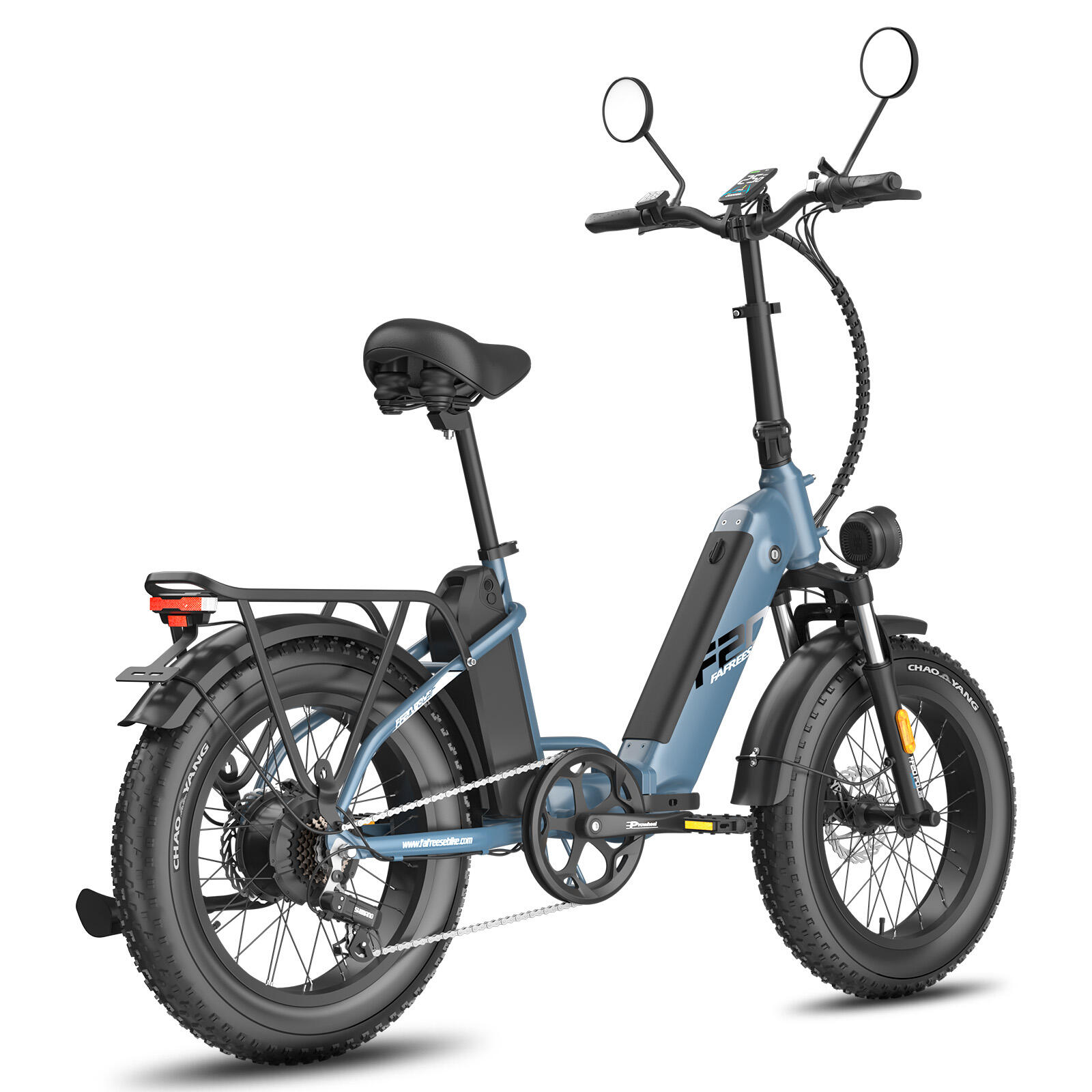 Faltbares E-Bike FAFREES FF20 Polar, Dual-Akku, hydraulische Scheibenbremsen 4/7