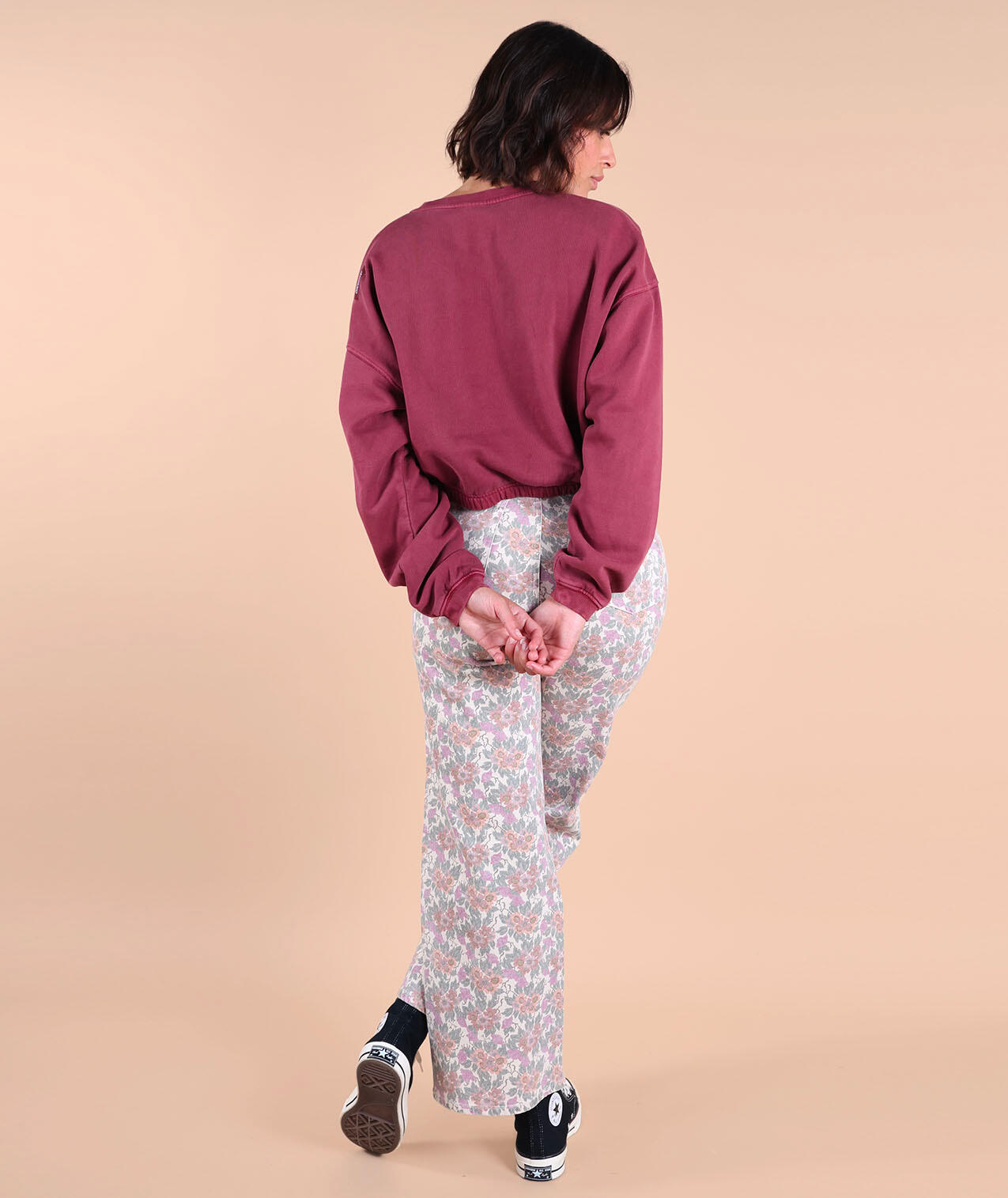 Effen sweatshirt met brede ronde hals SCROP 3/5