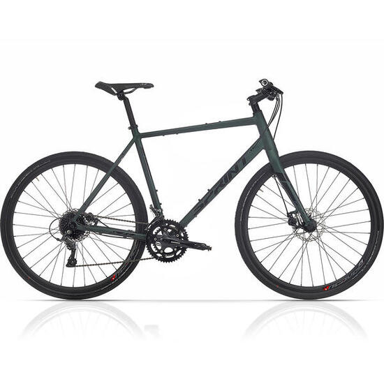 28" Bicicletta Gravel Uomo WHISPER PLUS Flatbar 2x8 Velocità Shimano Claris