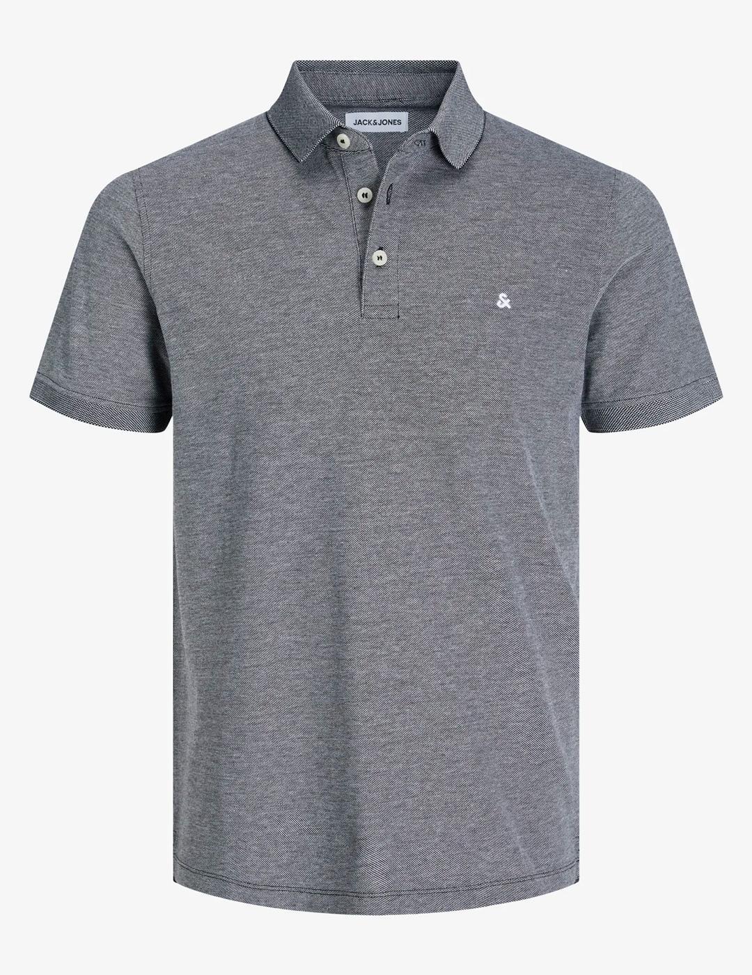 Maglia a polo da navigazione, uomo Jack&Jones grigia. 4/4