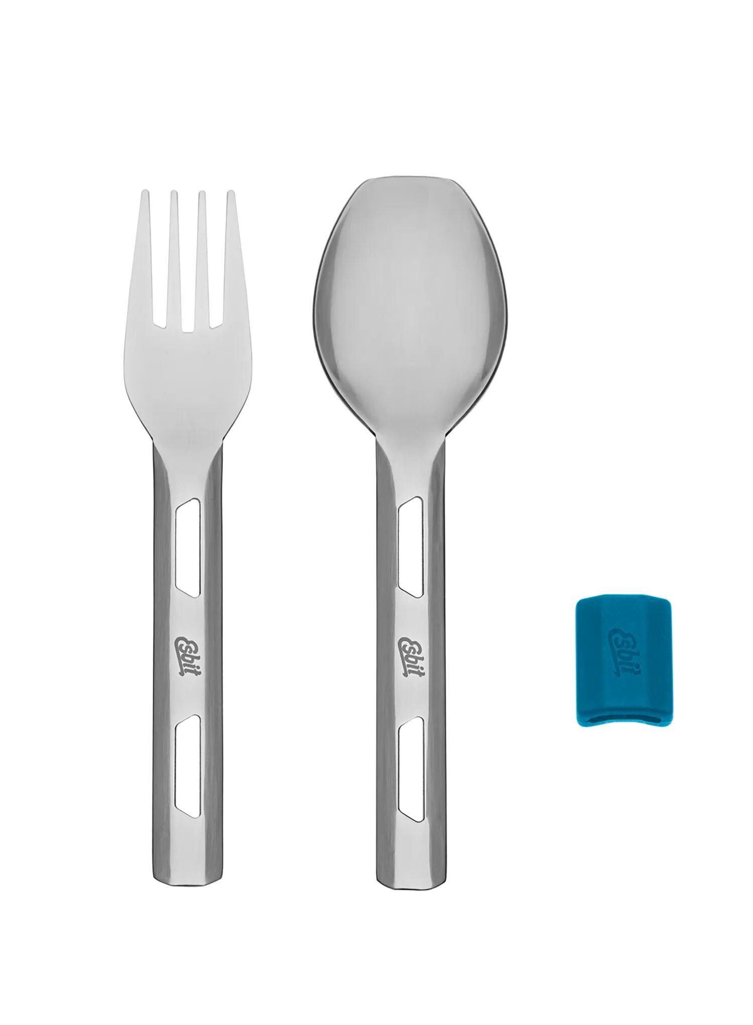 Sztućce turystyczne Esbit Cutlery Set Incl. Silicone Band S - polar blue 2/7