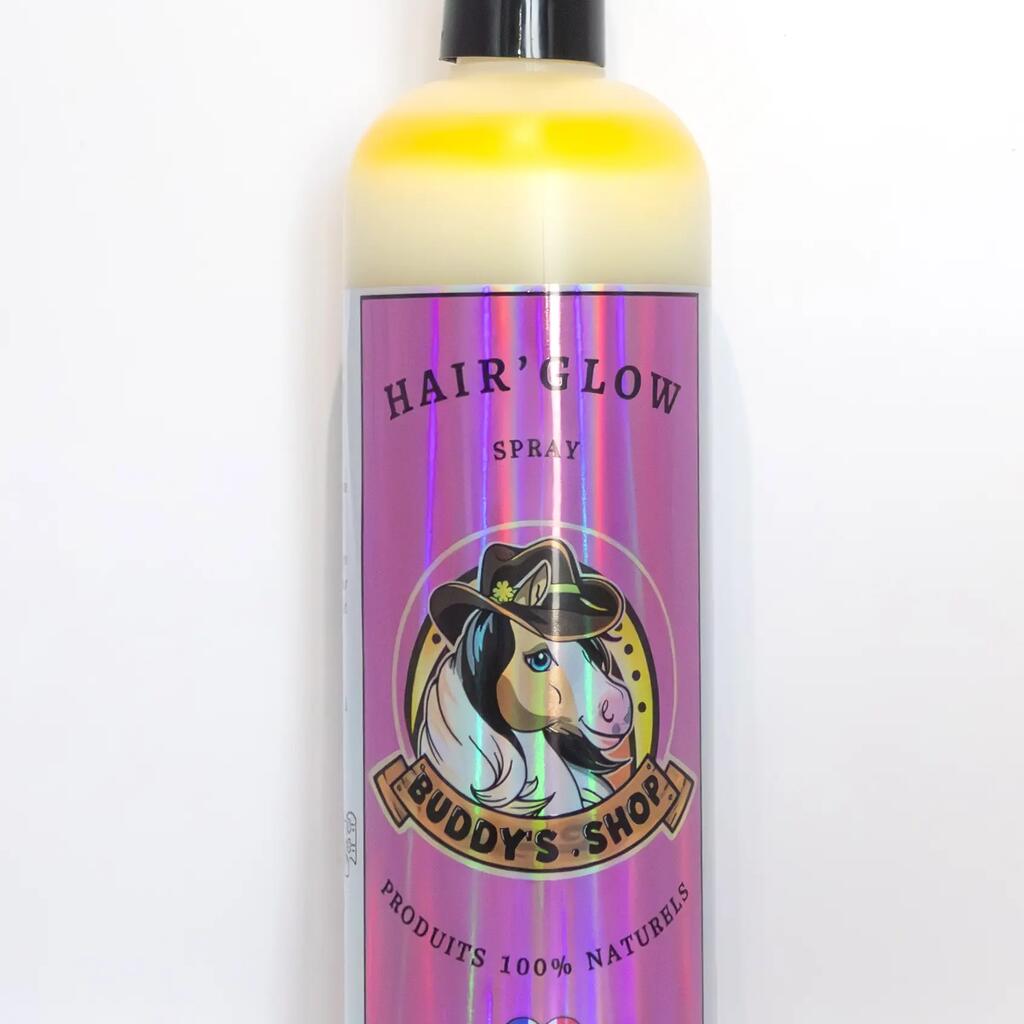 Hair Glow : Detangling spray for intense and long lasting shine.