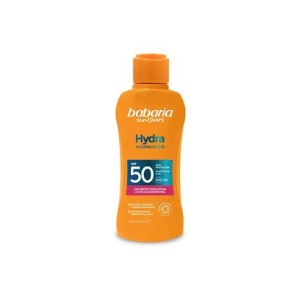 Babaria Hydra Leche Solar Aloe SPF50+ Hidratante y Resistente al Agua