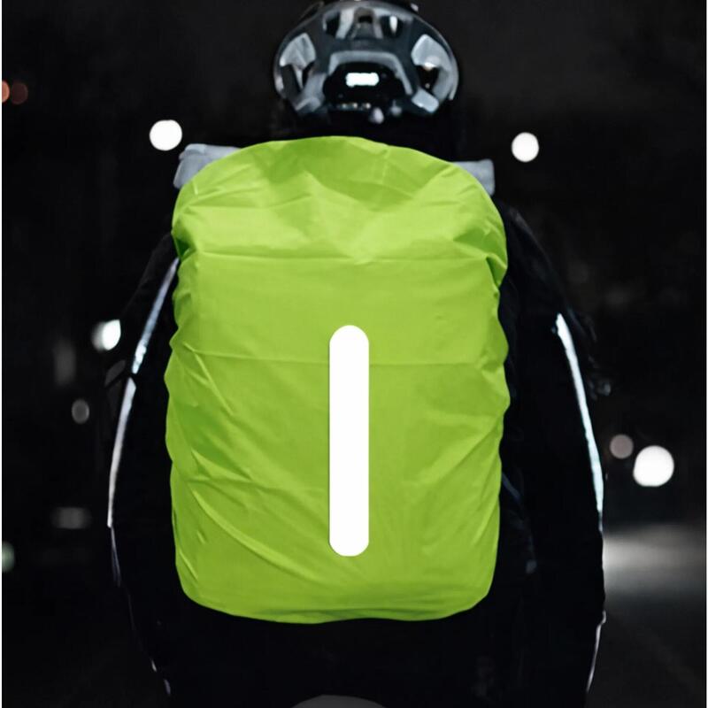 Husă impermeabilă reflectorizantă rucsac 15-25L galbenă