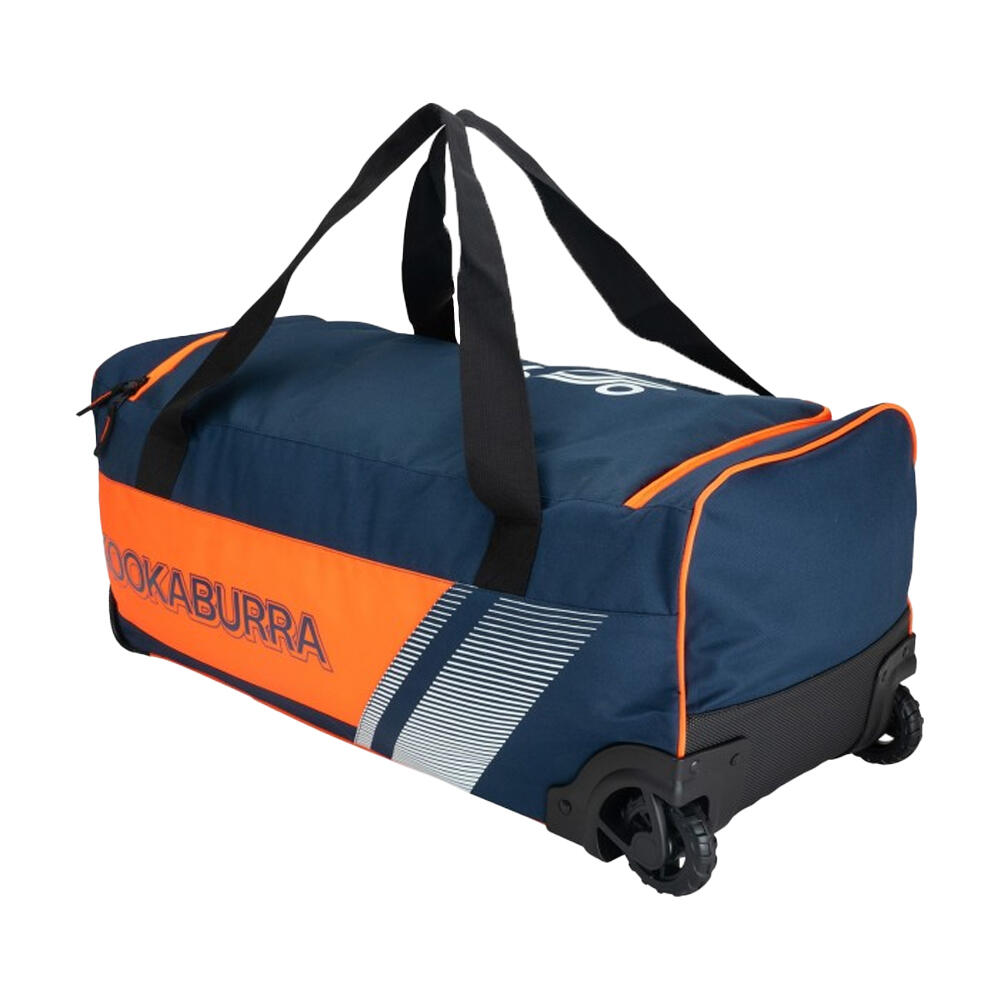 Sac De Cricket Motif/style À Roues (Bleu Marine / Orange) 2/2