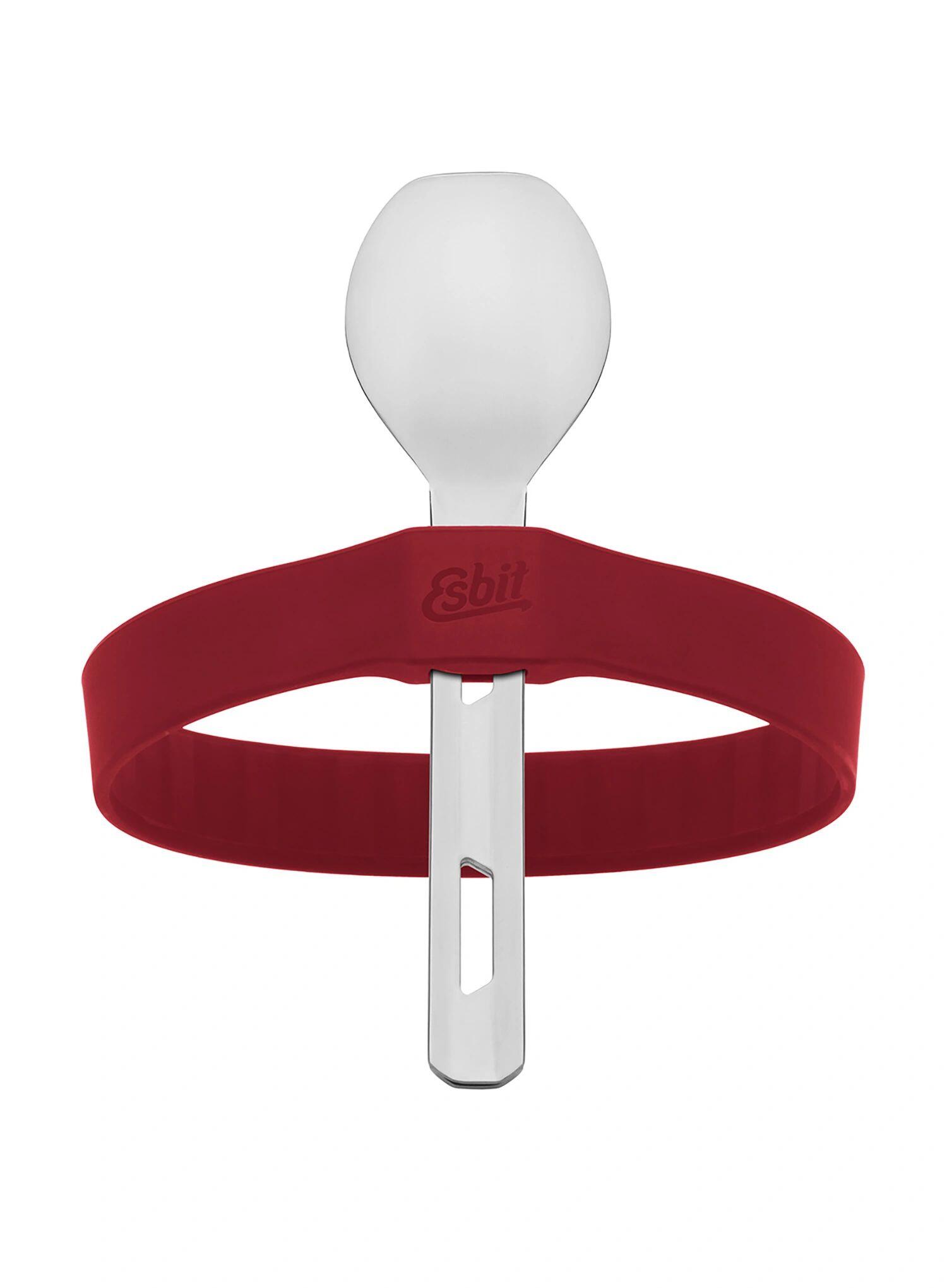 Sztućce turystyczne Esbit Cutlery Set Incl. Silicone Band S - burgundy 4/7