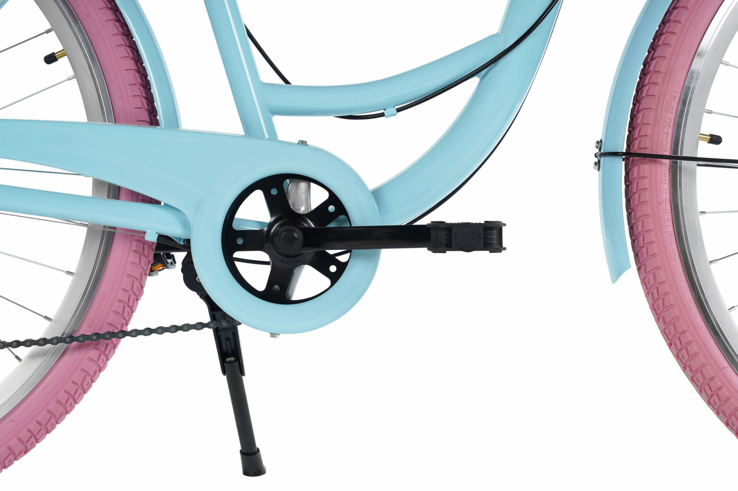 Vélo femme Davi Mila 28″, 160–185 cm, 1 vitesse, bleu/rose 7/7