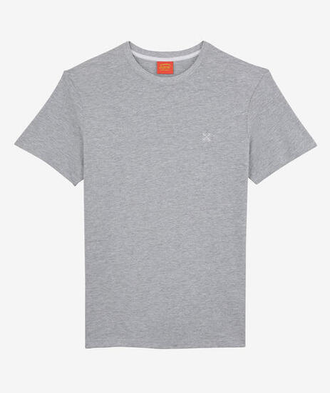 T-shirt tinta unita con ricamo 4flo TEBAZ