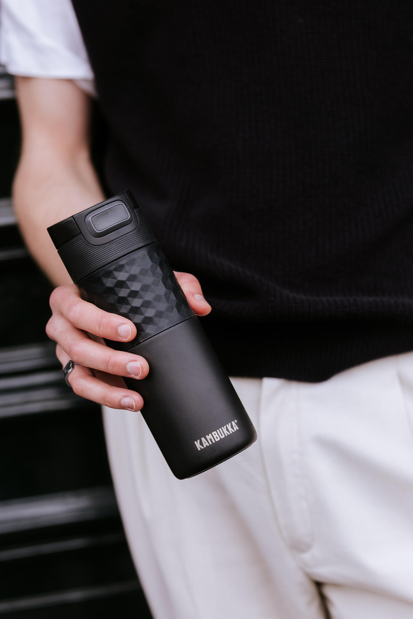 Kubek termiczny Termos Kambukka Etna Grip 500 ml - Black Velvet 6/7