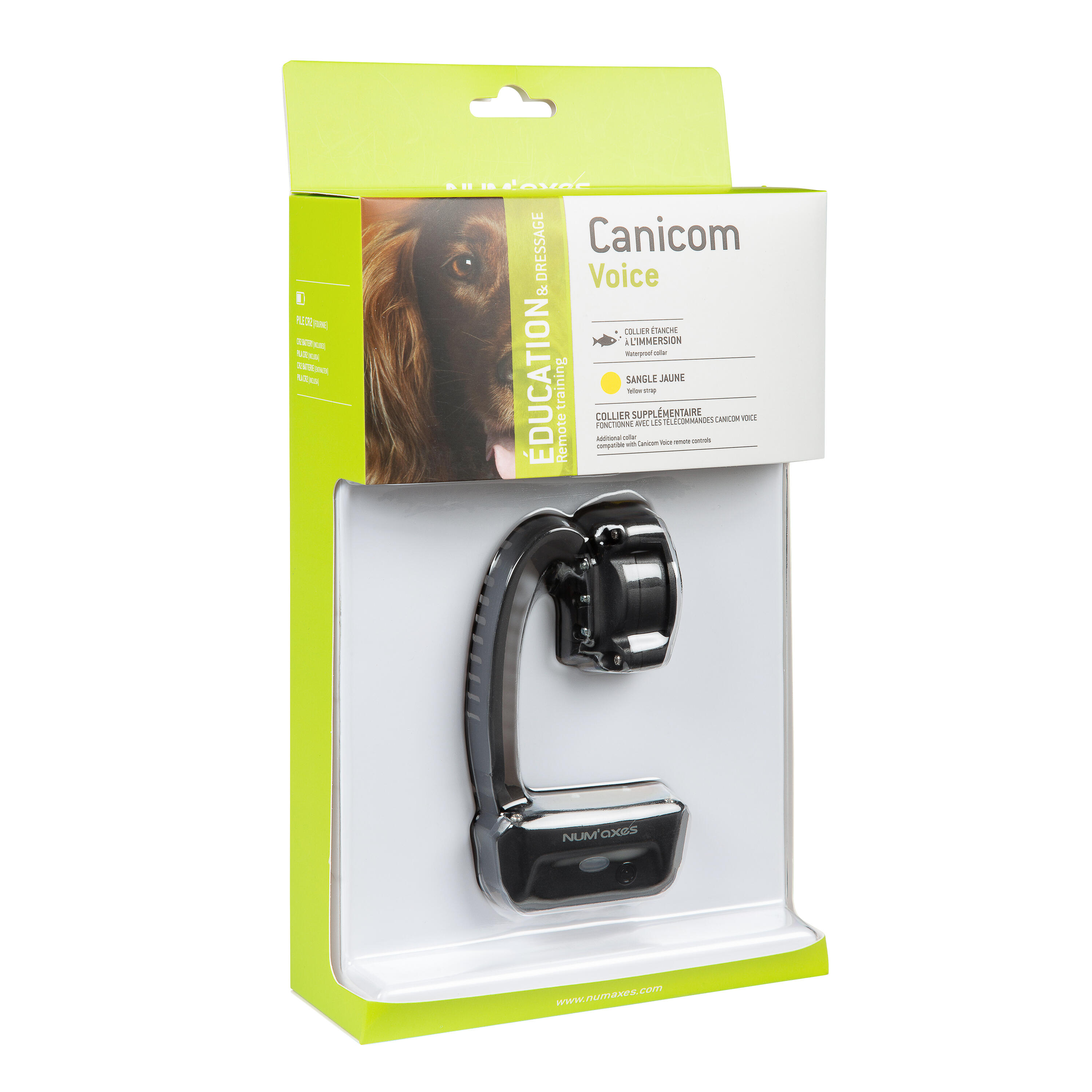 Collier de dressage seul pour chien avec sangle Num'axes Canicom Voice 2/2