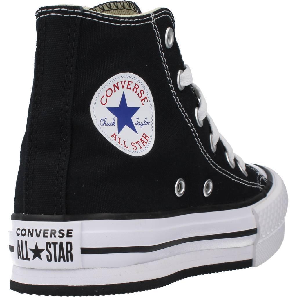 Baskets Converse Modèle Ctas Eva Lift Hi Couleur Noir 3/5