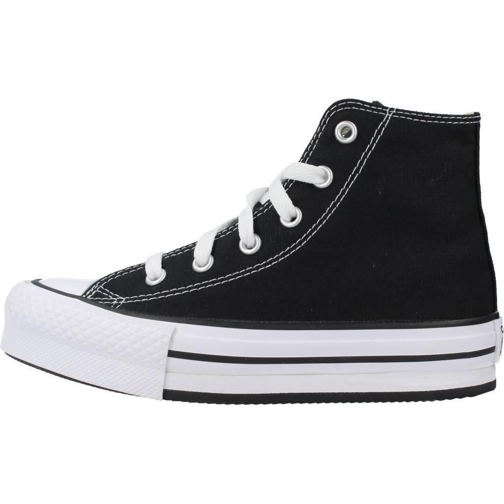 Baskets Converse Modèle Ctas Eva Lift Hi Couleur Noir 2/5