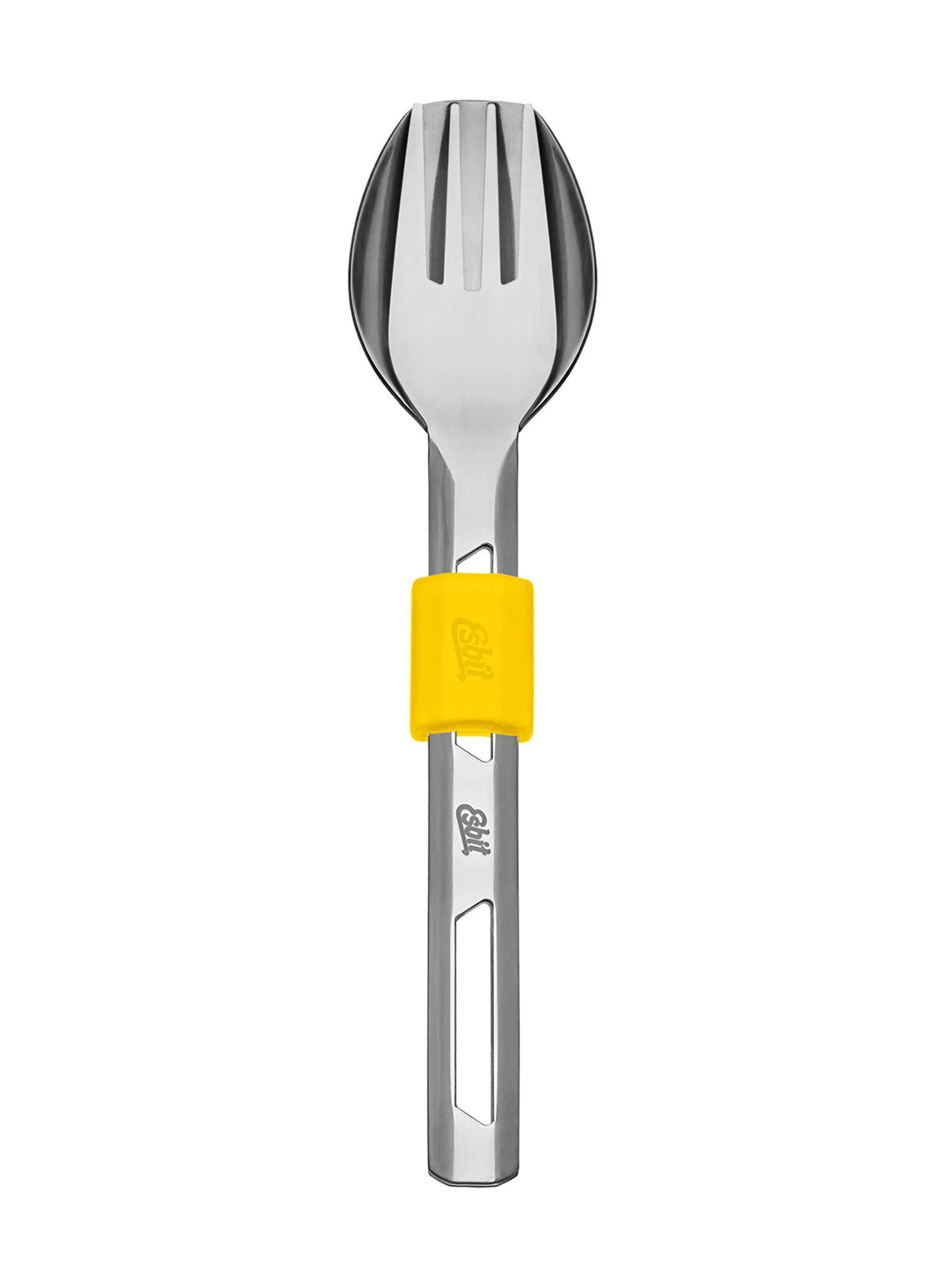 Sztućce turystyczne Esbit Cutlery Set Incl. Silicone Band L - sunshine yellow 3/7