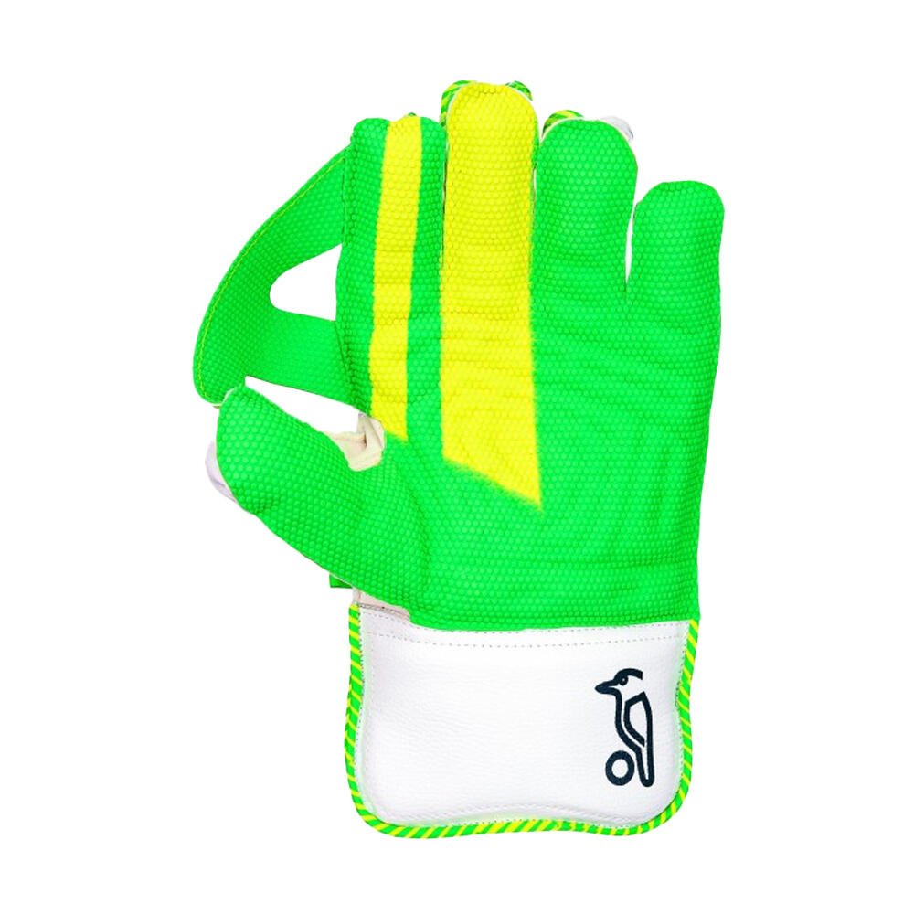 Adulto Unisex Guanti Da Guardiano Di Wicket Kookaburra LC 4.0 Verde Bianco 2/3
