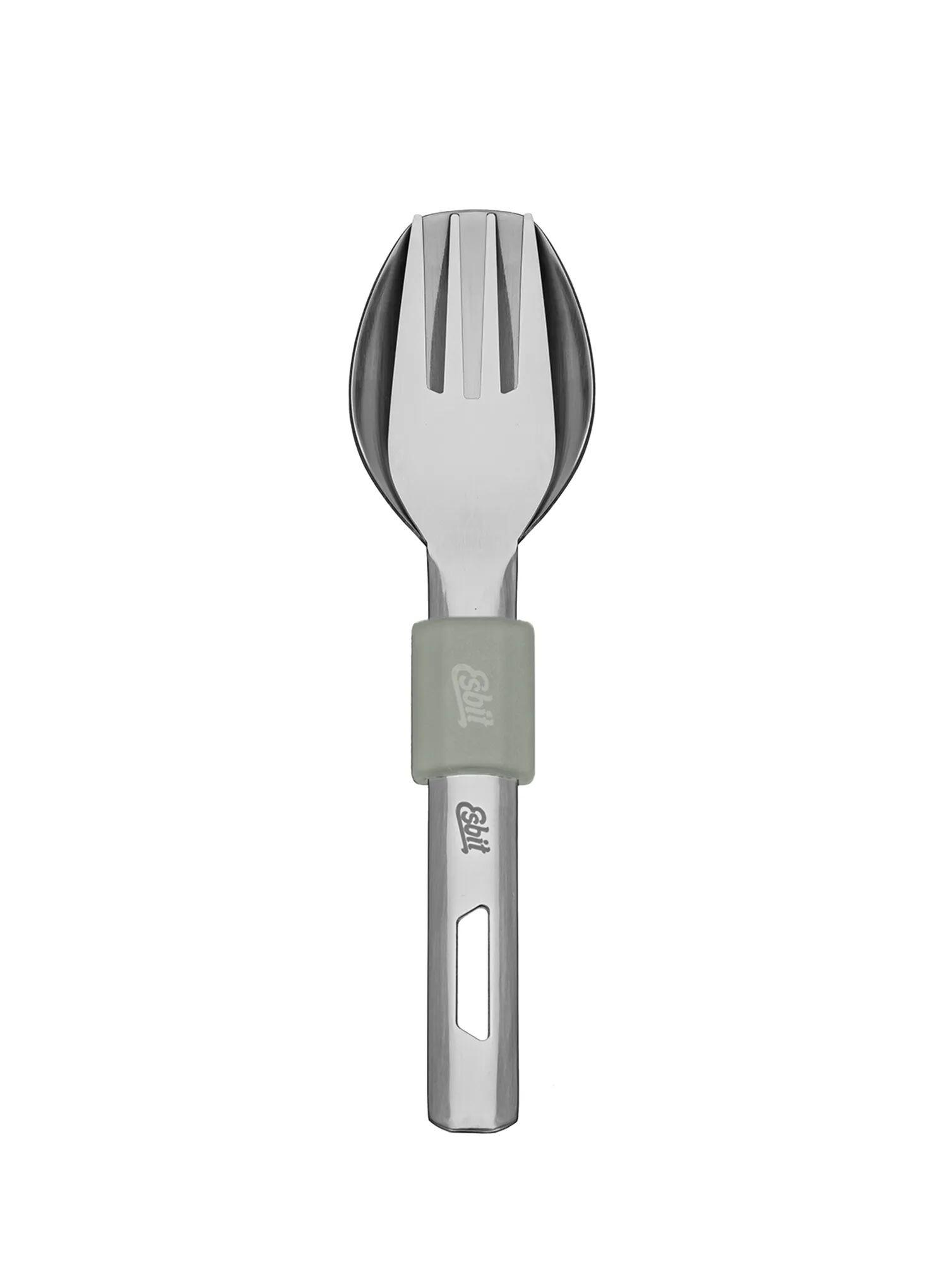 Sztućce turystyczne Esbit Cutlery Set Incl. Silicone Band S - stone grey 3/7