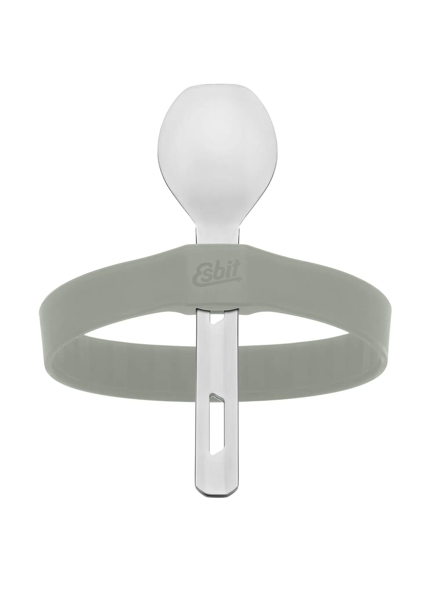Sztućce turystyczne Esbit Cutlery Set Incl. Silicone Band S - stone grey 4/7