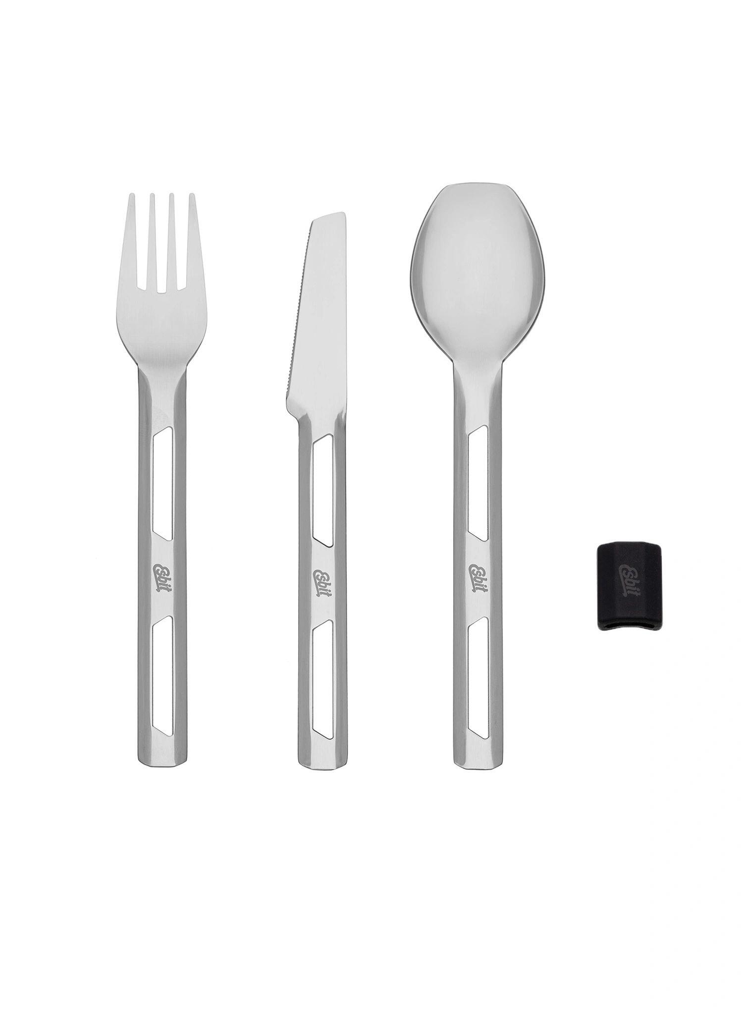 Sztućce turystyczne Esbit 3-Pcs Cutlery Set with Silicone Sleeve 3/3