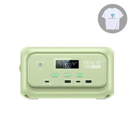 BLUETTI Elite 10 Station Électrique 128Wh pour Coupures et Urgences Météo