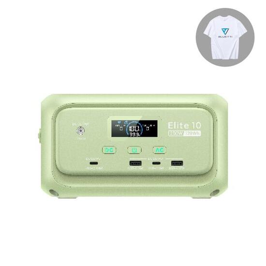 BLUETTI Elite 10 Station Électrique 128Wh pour Coupures et Urgences Météo