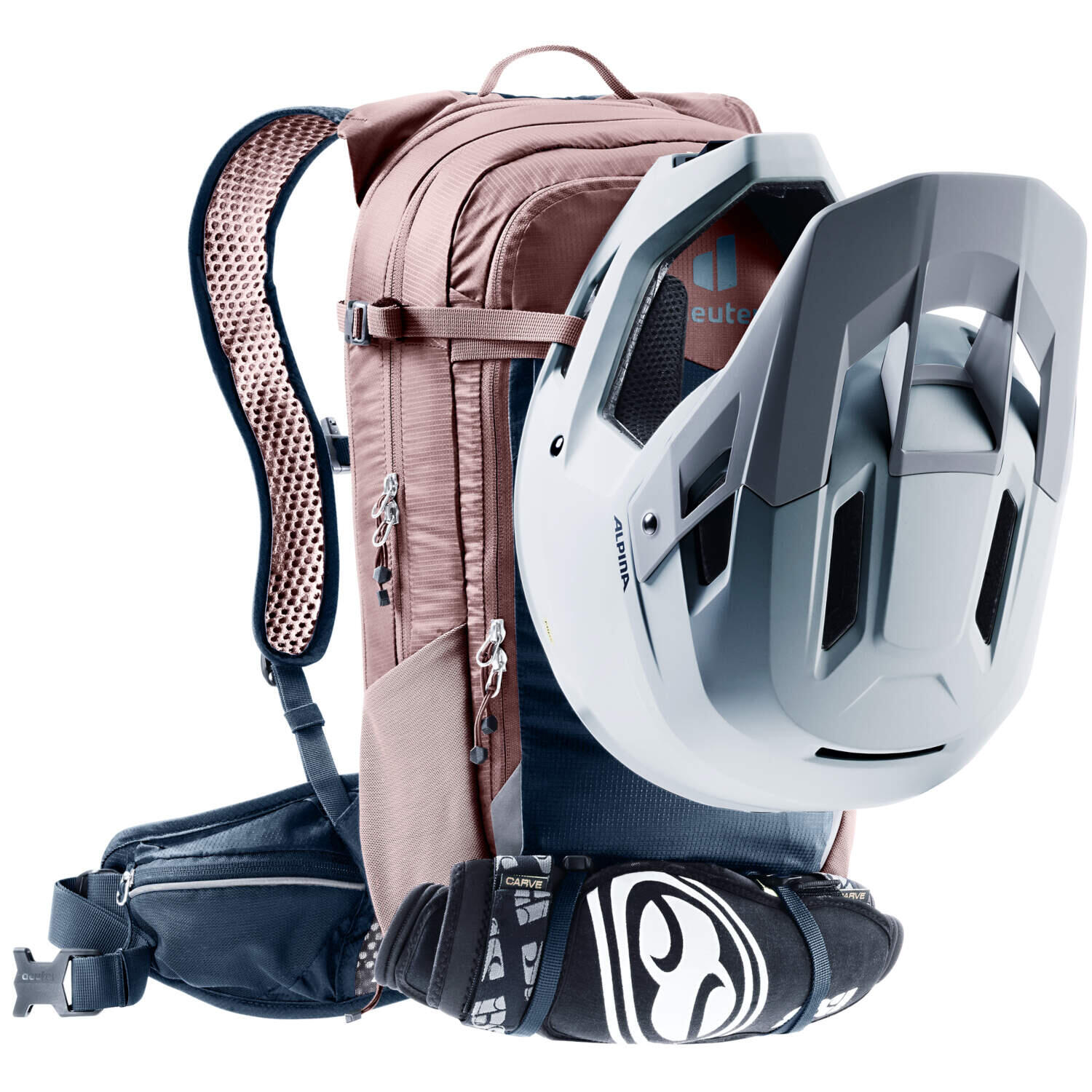 Deuter Compact 14 3 Fietsrugzak Grijs/Blauw Deuter Compact 14 3 Fietsrugzak Grijs/Blauw