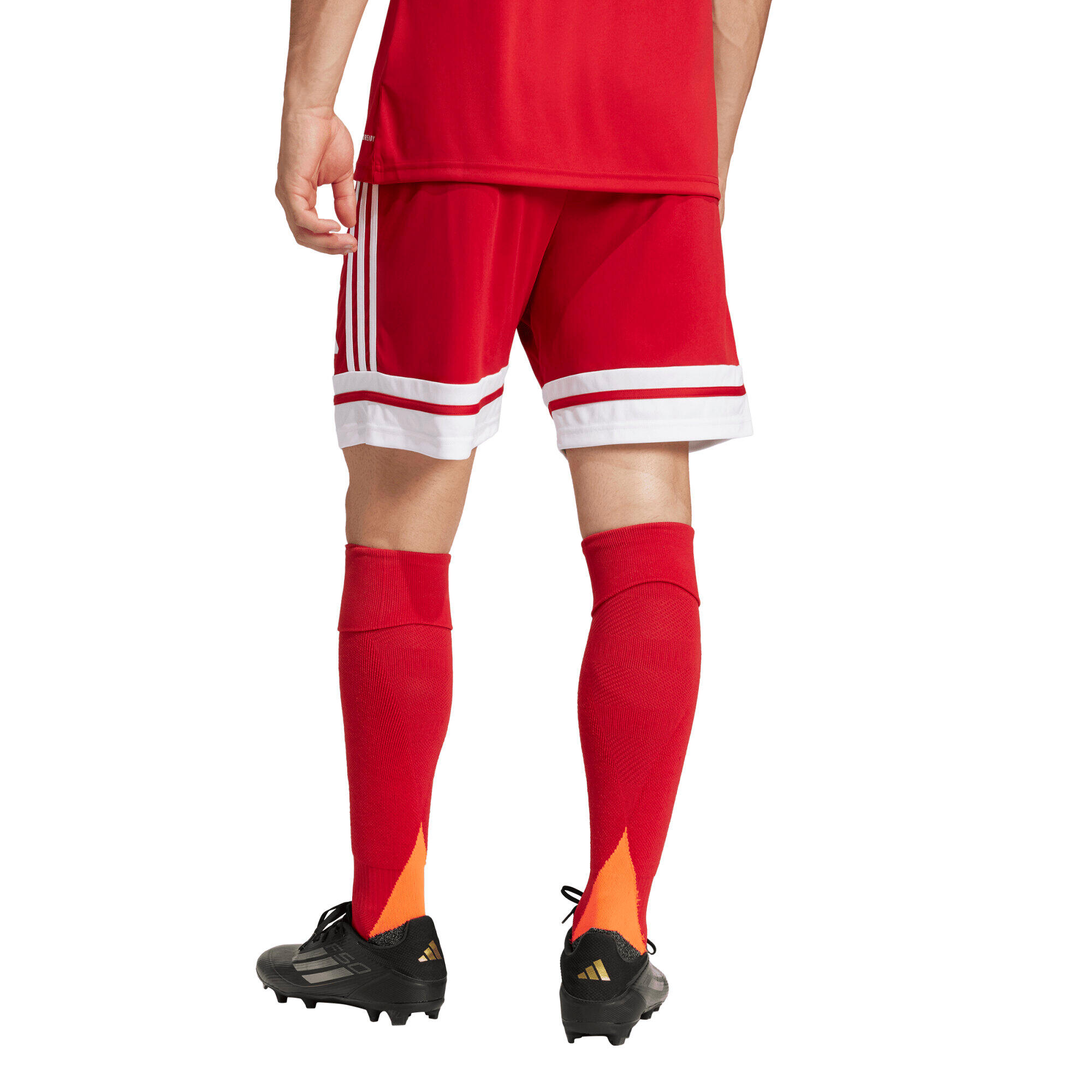 PANTALONCINO da calcio uomo adidas rosso/bianco 3/7