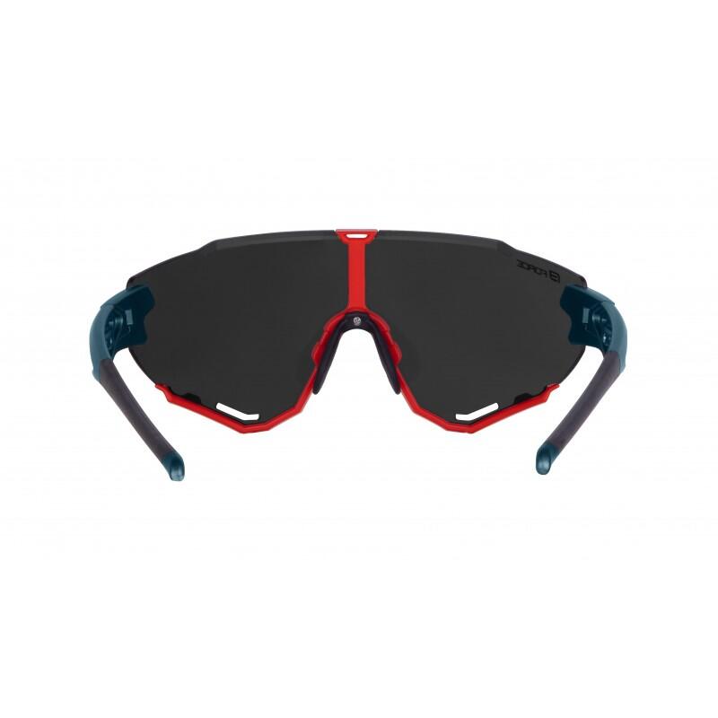 Ochelari Force Creed, lentila neagra oglinda, rosu petrol