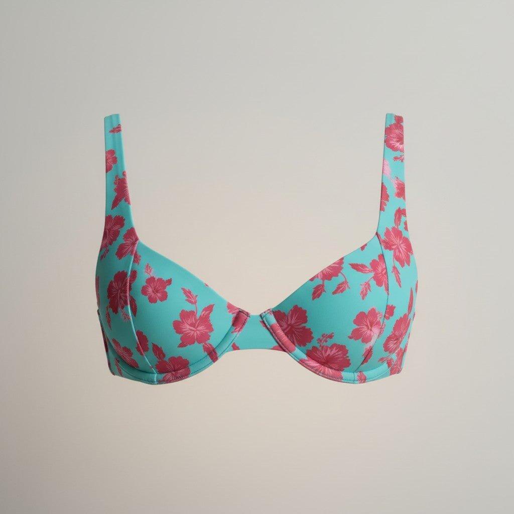 Inferna Floral - Parte Superior de Traje de Baño para Mujer 3/3