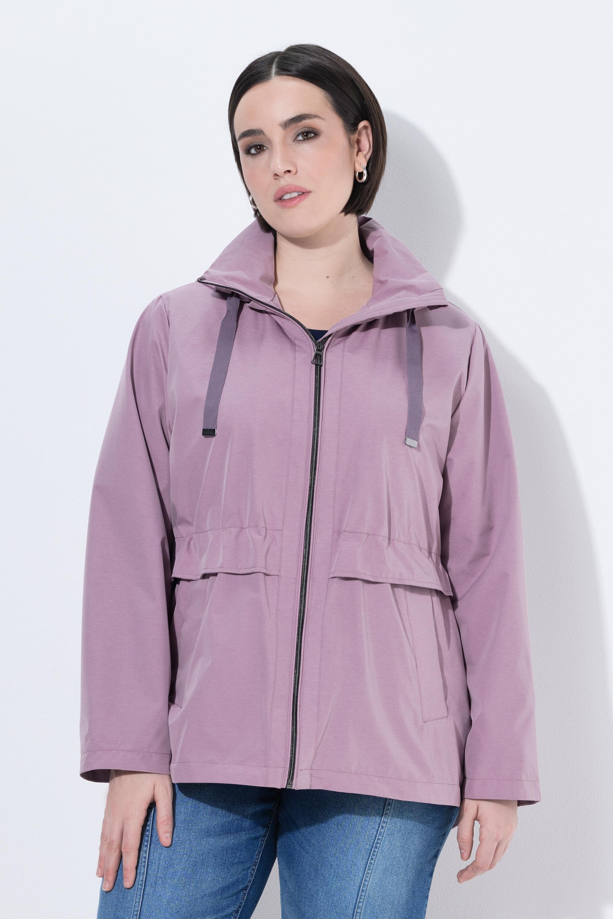 Femme Veste technique HYPRAR à capuche matière déperlante coupe évasée 1/7
