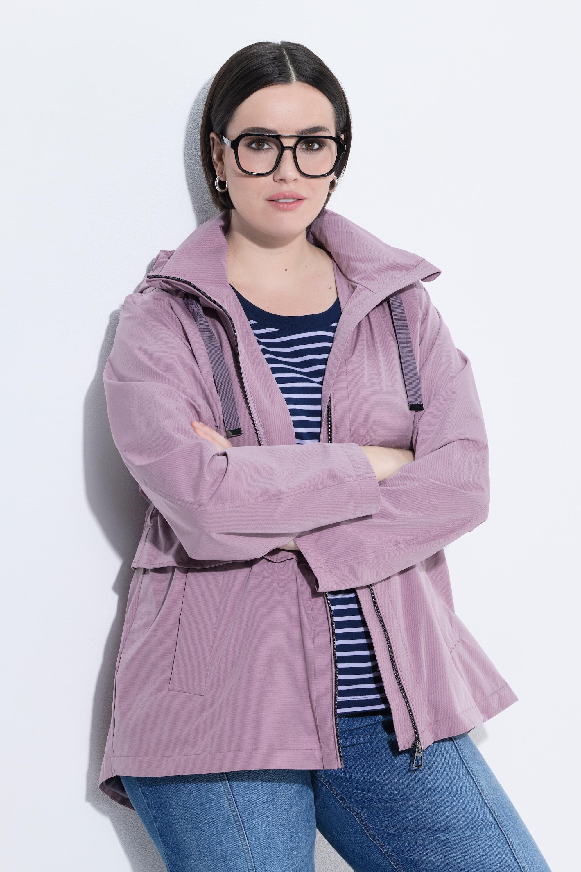 Femme Veste technique HYPRAR à capuche matière déperlante coupe évasée 6/7