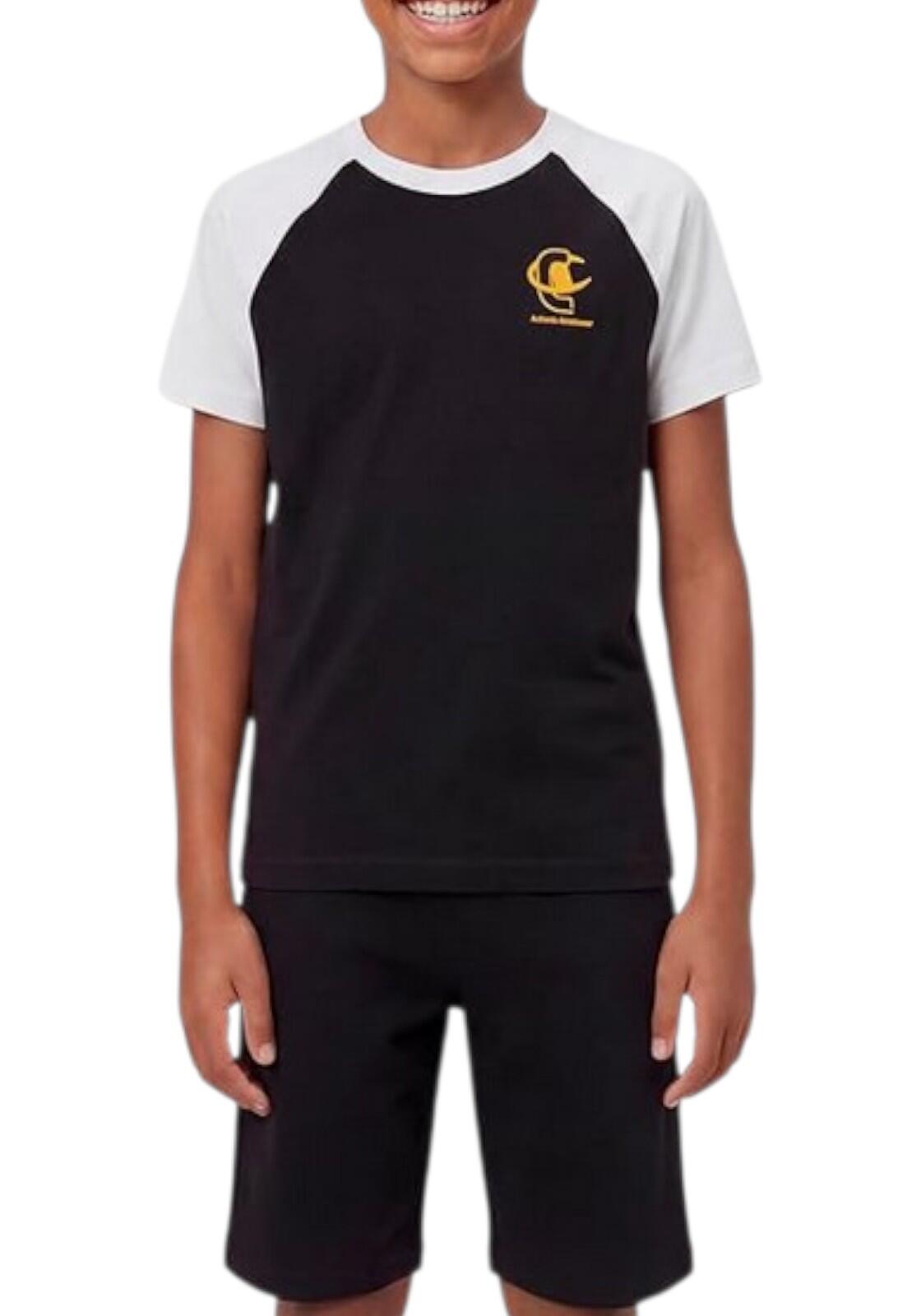 Champion Boy-Graphic Set with Logo Bambini e Ragazzi 307557 KK001 BLACK 2/4