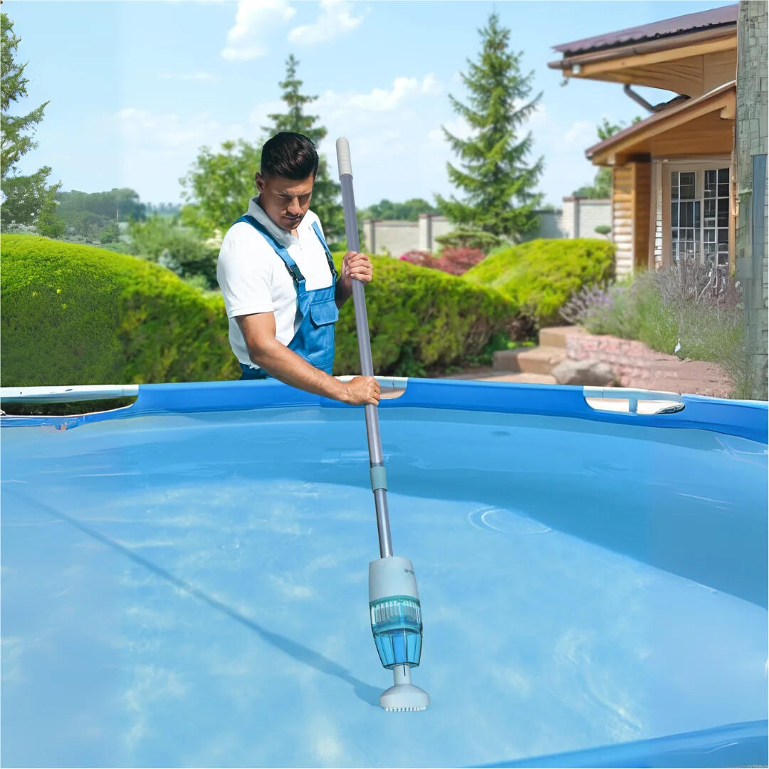 Aspirateur à main pour piscine et spa avec manche télescopique 2/7
